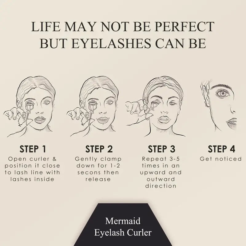 Mermaid Curled Upswept Lashes for All Eyes