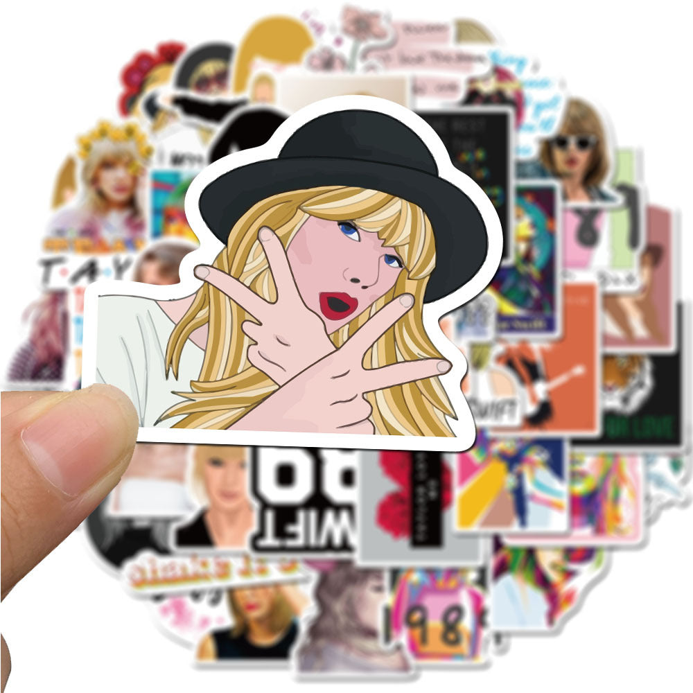 50 PCS Taylor Swift Graffiti Waterproof Stickers Set